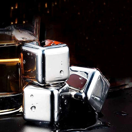 Σετ 6 τεμαχίων Παγάκια Cooling Cubes από Ανοξείδωτο ατσάλι που δεν λιώνουν