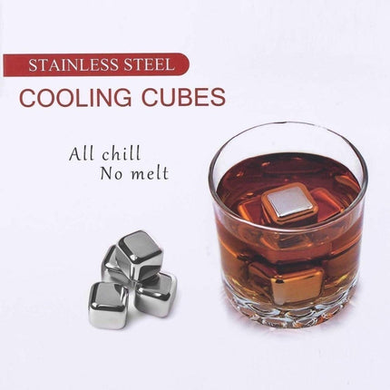 Σετ 6 τεμαχίων Παγάκια Cooling Cubes από Ανοξείδωτο ατσάλι που δεν λιώνουν