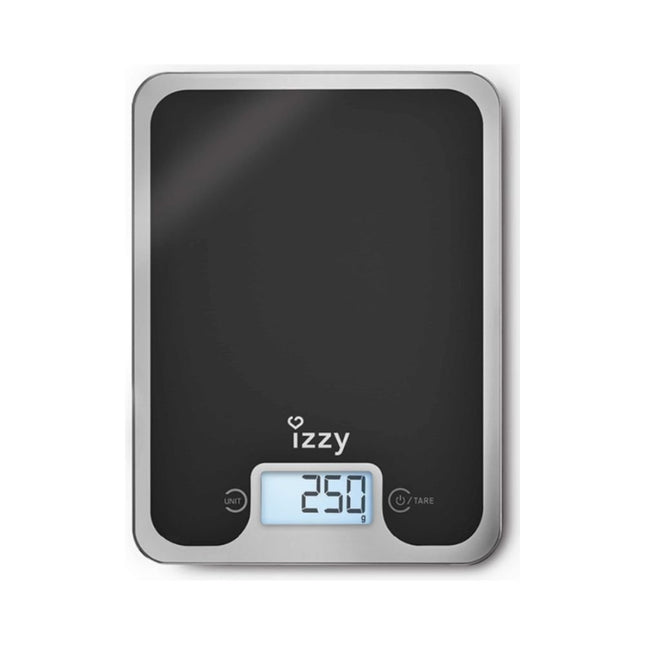 Izzy Black Mirror IZ-7004 Ψηφιακή Ζυγαριά Κουζίνας 1gr/10kg Μαύρη