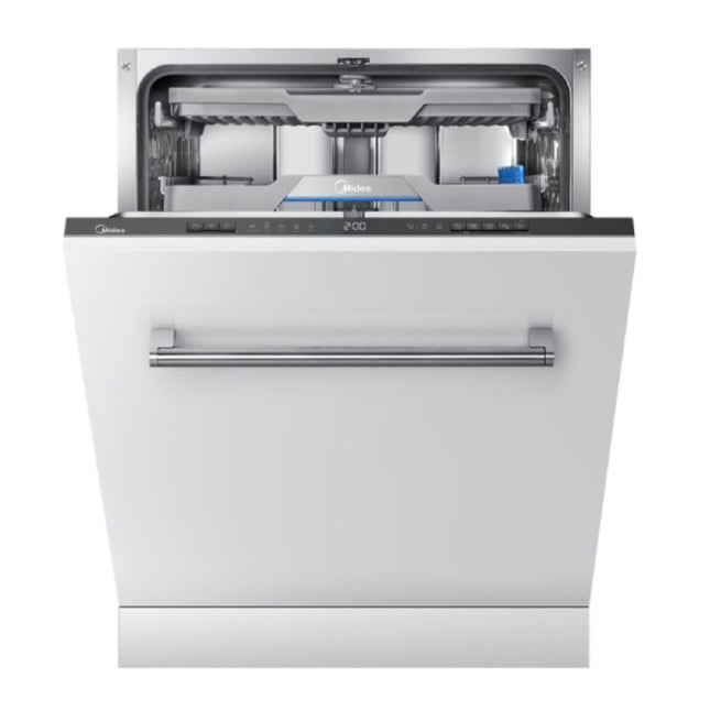 Midea Εντοιχιζόμενο Πλυντήριο Πιάτων 60cm για 14 Σερβίτσια με Natural Dry, PowerWash, Wi-Fi & AutoDoor, MID60S500-CYP Γκρι