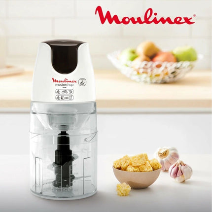 MOULINEX Masterchop XL 3σε1 Πολυκόφτης 500W με Χωρητικότητα 500ml, Κόβει, Τρίβει & Ανακατεύει DJ450B10