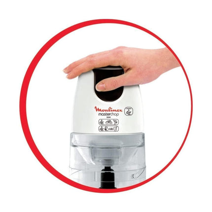 MOULINEX Masterchop XL 3σε1 Πολυκόφτης 500W με Χωρητικότητα 500ml, Κόβει, Τρίβει & Ανακατεύει DJ450B10