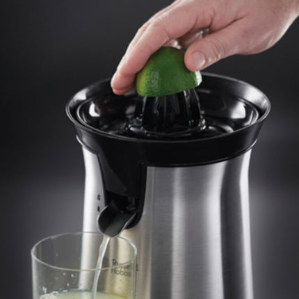 Russell Hobbs 22760 Κλασσικός Αποχυμωτής Εσπεριδοειδών, Ασημί, με 2 Εναλλάξιμους Κώνους
