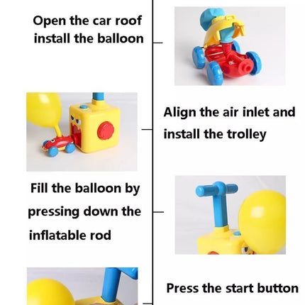 Balloon Car Air Power Αυτοκινητάκι Τρόμπα Μπαλονιών