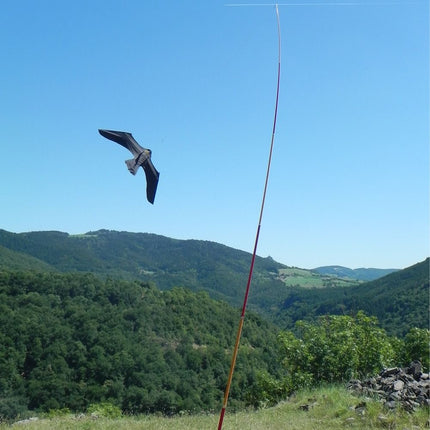 Ιπτάμενος Απωθητικός Αετός Πουλιών 120x65cm με Τηλεσκοπικό Κοντάρι 6m για Φυσική & Αθόρυβη Προστασία