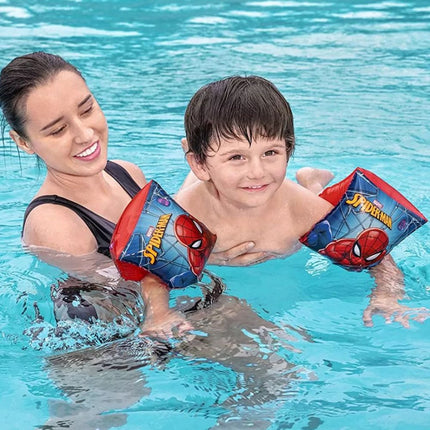 Bestway 98001 Μπρατσάκια Κολύμβησης Spiderman για 3-6 ετών 23×15εκ. Μπλε