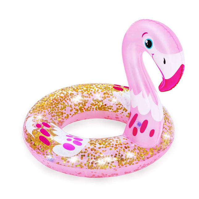 BESTWAY ΡΟΔΑ ΦΟΥΣΚΩΤΗ GLITTER ΦΛΑΜΙΓΚΟ (61 X 59)CM 36306