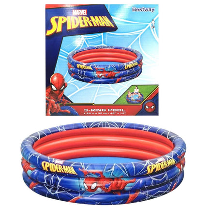 Bestway Spiderman 98018 Παιδική Πισίνα Φουσκωτή 122x122x30εκ.