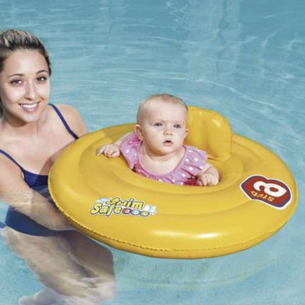 Bestway Βρεφικό Σωσίβιο Swimtrainer με Διάμετρο 69εκ. για 6 έως 12 Μηνών Κίτρινο
