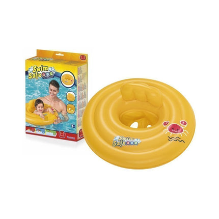Bestway Βρεφικό Σωσίβιο Swimtrainer με Διάμετρο 69εκ. για 6 έως 12 Μηνών Κίτρινο