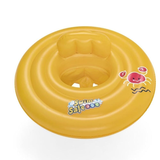 Bestway Βρεφικό Σωσίβιο Swimtrainer με Διάμετρο 69εκ. για 6 έως 12 Μηνών Κίτρινο