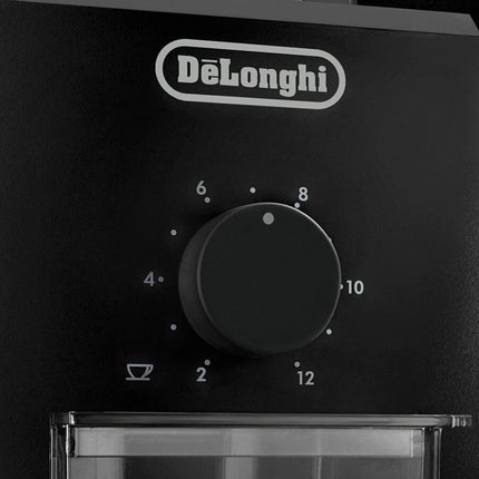 Delonghi KG79 Ηλεκτρικός Μύλος Καφέ 110W με Χωρητικότητα 120gr και 16 Επίπεδα Άλεσης Μαύρος