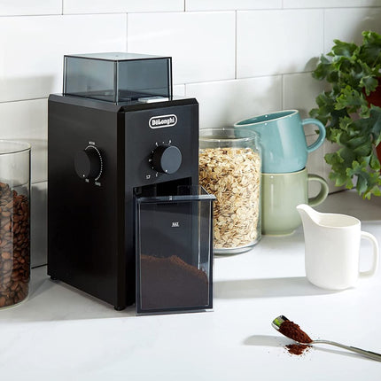 Delonghi KG79 Ηλεκτρικός Μύλος Καφέ 110W με Χωρητικότητα 120gr και 16 Επίπεδα Άλεσης Μαύρος