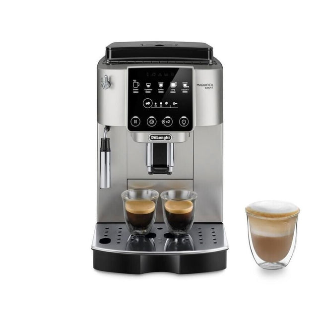 Delonghi Magnifica Start Αυτόματη Μηχανή Espresso 1450W Πίεσης 15bar με Μύλο Άλεσης Ασημί