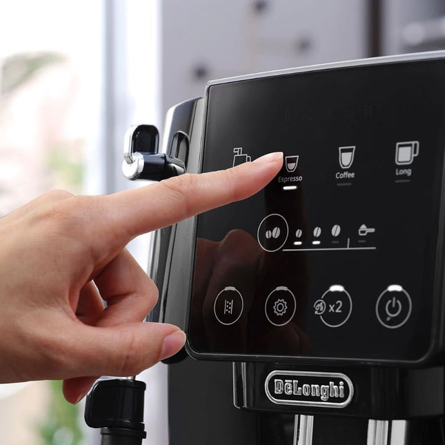 Delonghi Magnifica Start Αυτόματη Μηχανή Espresso 1450W Πίεσης 15bar με Μύλο Άλεσης Ασημί