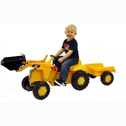 Rollykid CAT Eκσκαφέας Τρακτερ με Καρότσα (161x55x47cm)
