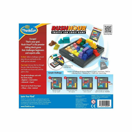 Think Fun Επιτραπέζιο Παιχνίδι Rush Hour για 1 Παίκτη 8+ Ετών