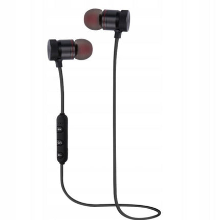 EZRA BW05 Ασύρματα, Επαναφορτιζόμενα Μαγνητικά Ακουστικά Bluetooth Κόκκινα