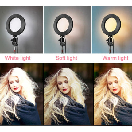 Φωτιστικό Δαχτυλίδι Ring Light USB LED 26cm με Dimmer και Τρίποδο