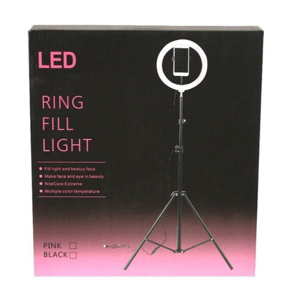 Φωτιστικό Δαχτυλίδι Ring Light USB LED 26cm με Dimmer και Τρίποδο