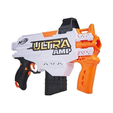 Hasbro NERF Ultra Amp Motorized Blaster, 6-Dart Clip, 6 Ultra Darts, Συμβατό μόνο με Ultra Darts