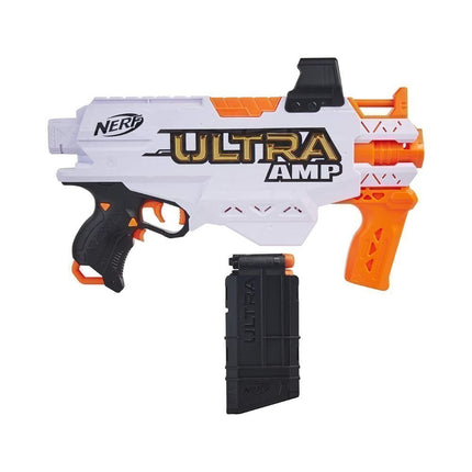 Hasbro NERF Ultra Amp Motorized Blaster, 6-Dart Clip, 6 Ultra Darts, Συμβατό μόνο με Ultra Darts