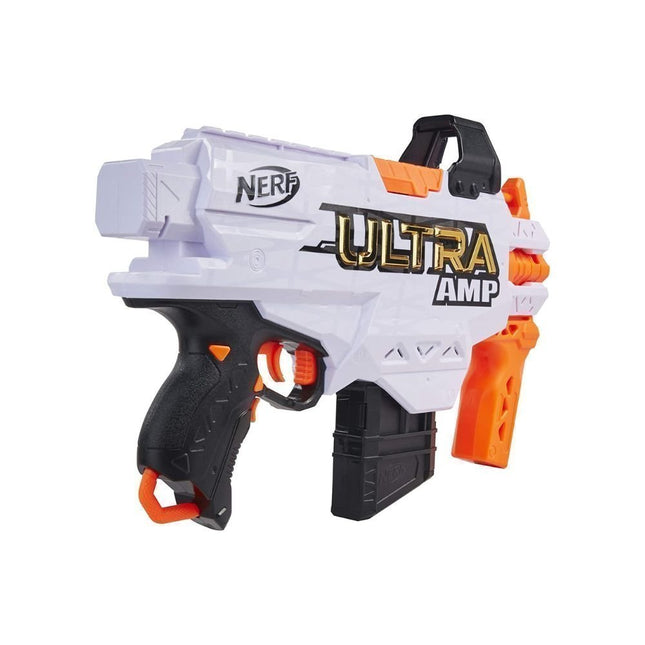 Hasbro NERF Ultra Amp Motorized Blaster, 6-Dart Clip, 6 Ultra Darts, Συμβατό μόνο με Ultra Darts