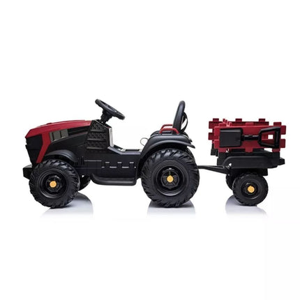 Miko Ηλεκτροκίνητο Τρακτέρ με Kαρότσα 12V, Κόκκινο