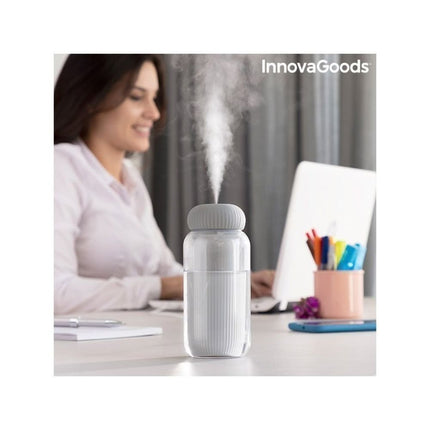 InnovaGoods V0103247 Υγραντήρας Υπερήχων και Διαχυτής Αρώματος με LED Φωτισμό Stearal