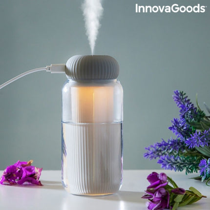InnovaGoods V0103247 Υγραντήρας Υπερήχων και Διαχυτής Αρώματος με LED Φωτισμό Stearal