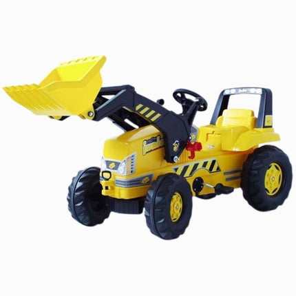 Rolly Junior Gelb Εκσκαφέας με Ποδόκίνητη Κίνηση & Πραγματικό Βραχίονα Εκσκαφής Κίτρινο, 3+ Ετών