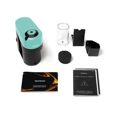 Nespresso Vertuo Pop Μηχανή Καφέ με Centrifusion™ Τεχνολογία & 6 Μεγέθη Ροφημάτων για Κάψουλες Vertuo,19bar, Aqua Mint