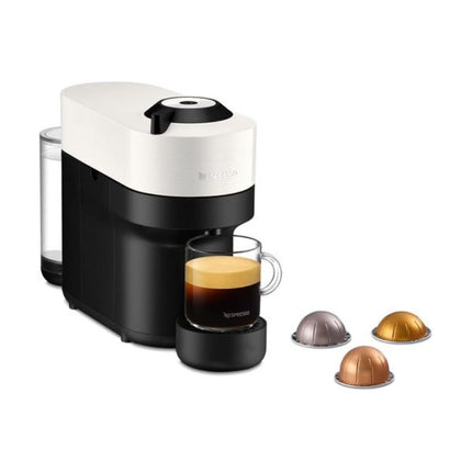 Nespresso Vertuo Pop Μηχανή Καφέ με Centrifusion™ Τεχνολογία & 6 Μεγέθη Ροφημάτων για Κάψουλες Vertuo,19bar Coconut White, Λευκή