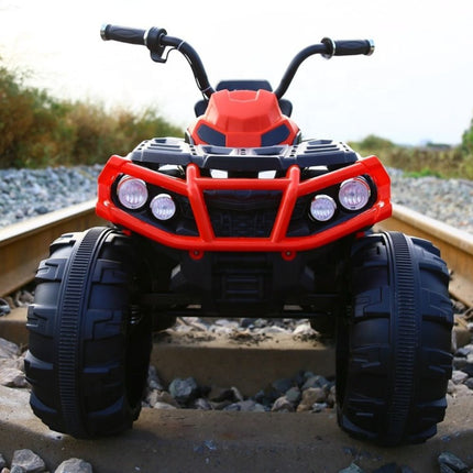 Ηλεκτροκίνητη Τετράτροχη Μοτοσικλέτα ATV 12V/7Ah με Φώτα, Κόρνα, MP3 & USB Κόκκινο, 3+ Ετών