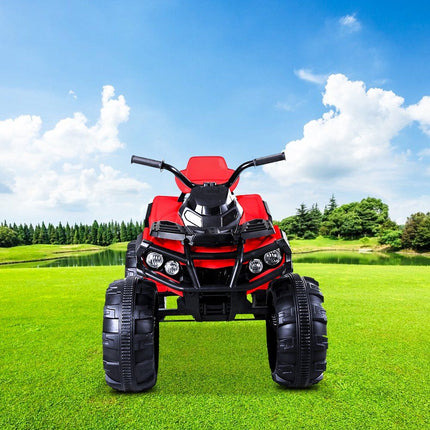 Ηλεκτροκίνητη Τετράτροχη Μοτοσικλέτα ATV 12V/7Ah με Φώτα, Κόρνα, MP3 & USB Κόκκινο, 3+ Ετών