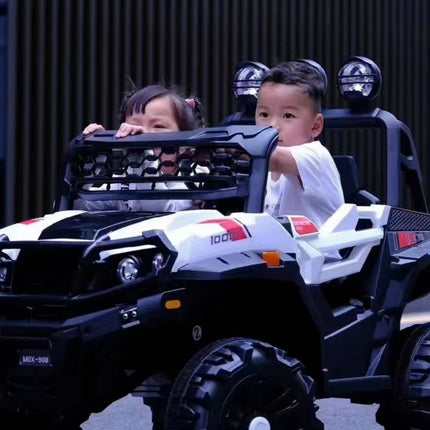 Παιδικό Ηλεκτροκίνητο Αυτοκίνητο Off Road Jeep Λευκό, 12V, 7Ah