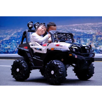 Παιδικό Ηλεκτροκίνητο Αυτοκίνητο Off Road Jeep Λευκό, 12V, 7Ah