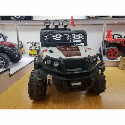 Παιδικό Ηλεκτροκίνητο Αυτοκίνητο Off Road Jeep Λευκό, 12V, 7Ah