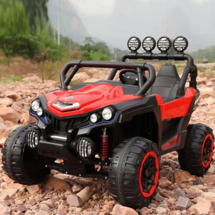 Παιδικό Hλεκτρoκίνητο Αυτοκίνητο Off-Road Jeep 2 Θέσεων, 12V, 7Ah, Κόκκινο, 137x91x88cm