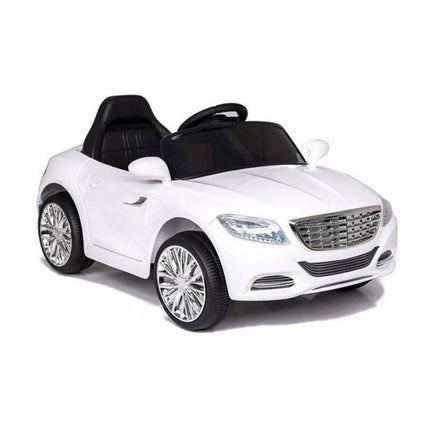 Ηλεκτροκίνητο Αυτοκινητάκι 12V 7Ah με LED Φώτα Ζώνη Ασφαλείας & Τηλεχειριστήριο Λευκό, 3+ Ετών