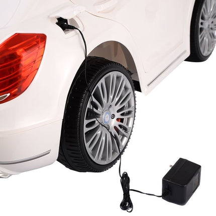 Παιδικό Αυτοκίνητο Licensed Mercedes Benz S600 Ηλεκτροκίνητο με Τηλεκατεύθυνση Μονοθέσιο 12 Volt Λευκό 127x74x58
