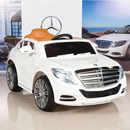 Παιδικό Αυτοκίνητο Licensed Mercedes Benz S600 Ηλεκτροκίνητο με Τηλεκατεύθυνση Μονοθέσιο 12 Volt Λευκό 127x74x58