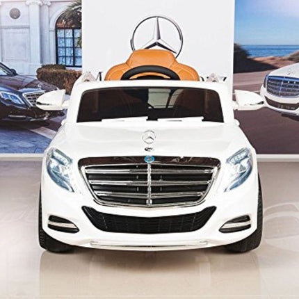 Παιδικό Αυτοκίνητο Licensed Mercedes Benz S600 Ηλεκτροκίνητο με Τηλεκατεύθυνση Μονοθέσιο 12 Volt Λευκό 127x74x58