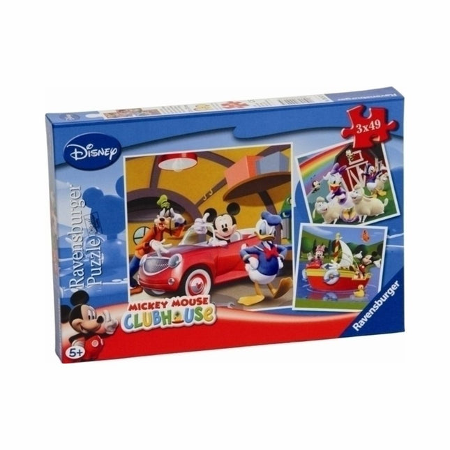 Ravensburger Παιδικό Puzzle Disney: Όλοι Αγαπούν τον Μίκυ 147 κομμάτια (3×49) για 5+ Ετών