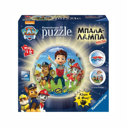 Ravensburger 118 3D Puzzle Night Light 72pcs Paw Patrol