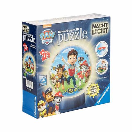 Ravensburger 118 3D Puzzle Night Light 72pcs Paw Patrol