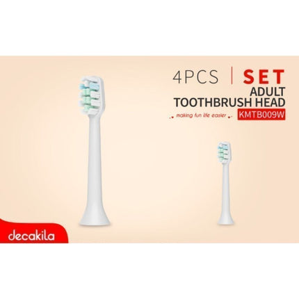 Decakila Σετ 4 Ανταλλακτικά Κεφάλια Ηλεκτρικής Βούρτσας Δοντιών