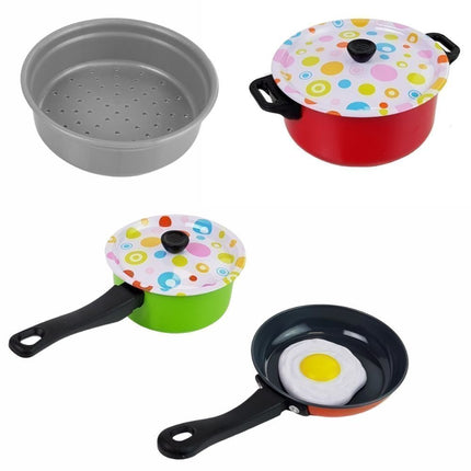 Σετ Κουζινικών Παιχνιδιού 22 Τεμαχίων Κατσαρόλες, Τηγάνι, Αξεσουάρ & Τρόφιμα από Ασφαλές Πλαστικό, 3+ Ετών