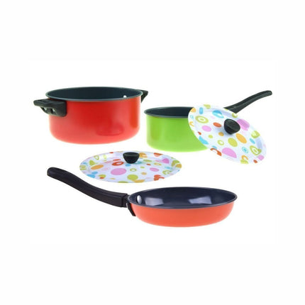 Σετ Κουζινικών Παιχνιδιού 22 Τεμαχίων Κατσαρόλες, Τηγάνι, Αξεσουάρ & Τρόφιμα από Ασφαλές Πλαστικό, 3+ Ετών