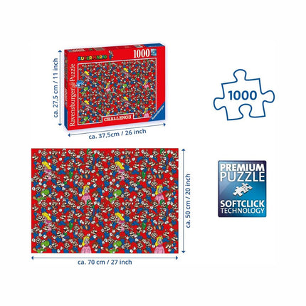 Ravensburger Puzzle Super Mario Bros challenge 2D 1000 Κομμάτια